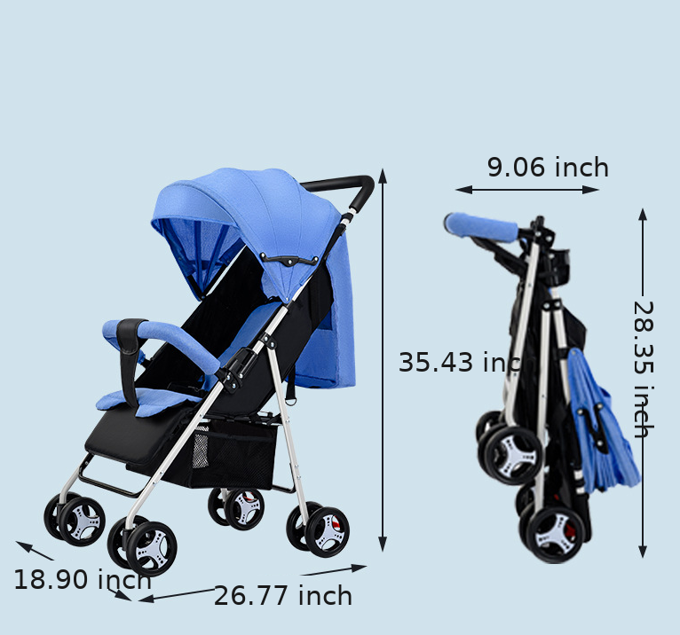 Lightweight Folding Baby Stroller